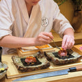 Cena omakase en Tokio.